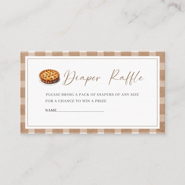 Carte D'accompagnement La tarte à croûte d'aquarelle est sur le chemin ba (Devant)