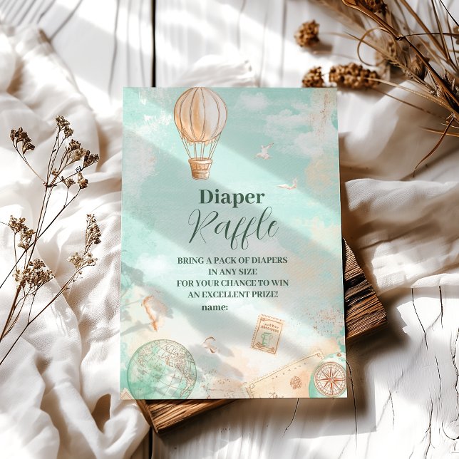 Carte D'accompagnement Laisser l'aventure commencer Diapper Raffle (Créateur téléchargé)