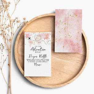 Carte D'accompagnement "Laissons Commencer L'Aventure !" Baby shower Cart