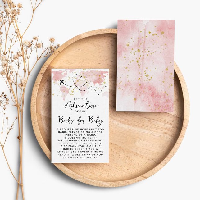 Carte D'accompagnement "Laissons Commencer L'Aventure !" Baby shower Cart (Créateur téléchargé)