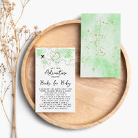 "Laissons Commencer L'Aventure !" Baby shower Cart
