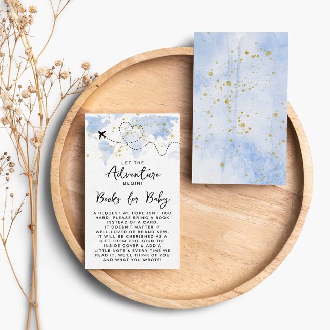 Carte D'accompagnement "Laissons Commencer L'Aventure !" Baby shower Cart (Créateur téléchargé)