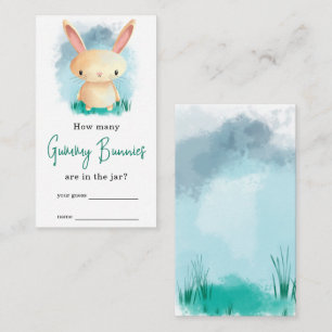 Carte D'accompagnement Lapin mignon Combien de lapins gélifiés jeu