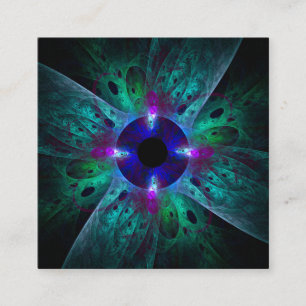 Carte D'accompagnement L'art Abstrait des yeux