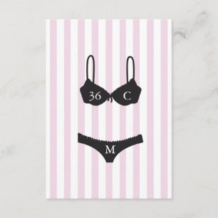 Carte D'accompagnement Lavendar & White Stripes Bachelorette Party Insére
