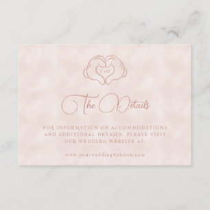 Carte D'accompagnement Le mariage rose de Mickey et Minnie de Disney