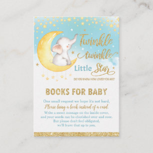 Carte D'accompagnement Le petit éléphant de Twinkle apporte un livre