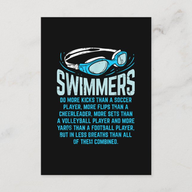 Carte D'accompagnement Le Poison de Swimming Lover (Devant)