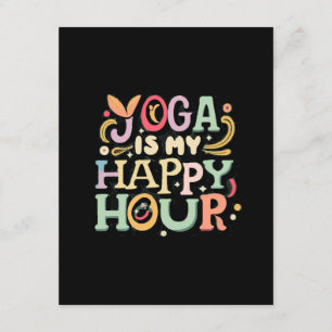 Carte D'accompagnement Le Yoga Est Mon Heureuse Heure