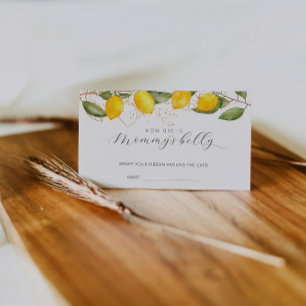 Carte D'accompagnement Lemon Summer Quelle est la taille du ventre de Mam