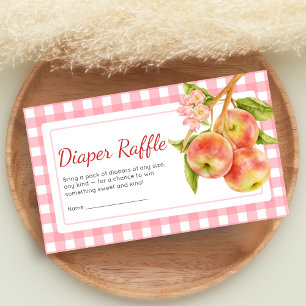Carte D'accompagnement L'enfant chéri Gingham Baby Shower Jeu de Lancer d