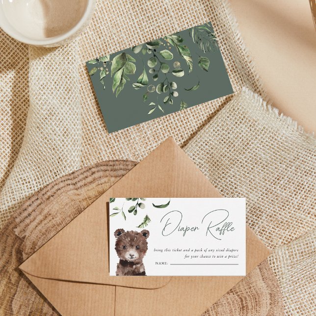 Carte D'accompagnement Les animaux sauvages de la jungle | Baby shower Dé (Créateur téléchargé)
