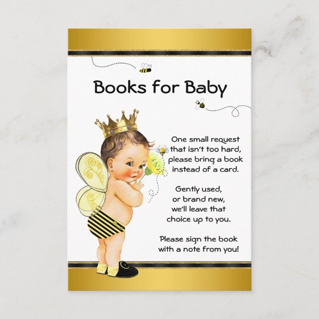 Carte D'accompagnement Les Garçons Apportent Un Baby shower De Livre (Devant)