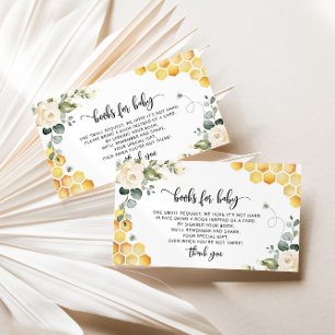 Carte D'accompagnement Les livres d'abeilles pour le billet bébé