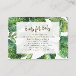 Carte D'accompagnement les livres pour la demande de bébé carde le