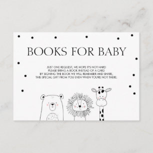 Carte D'accompagnement Les livres pour le bébé apportent des animaux d'un