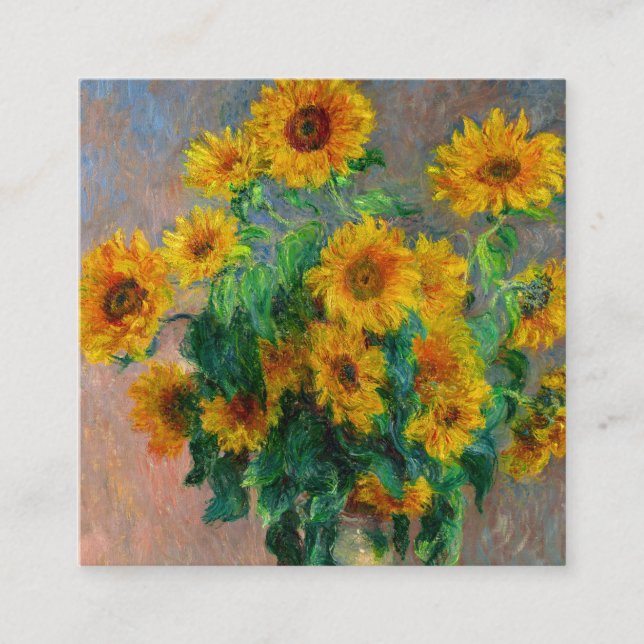Carte D'accompagnement Les tournesols de Monet (Devant)
