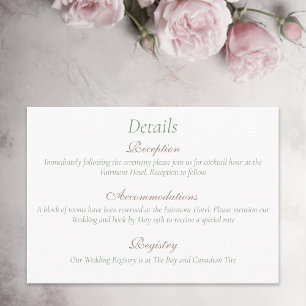 Carte D'accompagnement Lesbiennes Mariées Regency Rose Roses