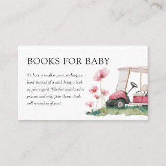 Carte D'accompagnement Let's Par-tee Golf Baby Shower Books