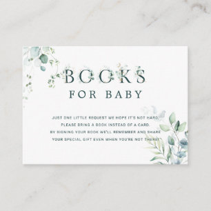 Carte D'accompagnement Lettre botanique Eucalyptus Demande de livre