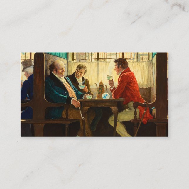 Carte D'accompagnement L'Histoire du Café, 1940 par Newell Convers Wyeth (Devant)