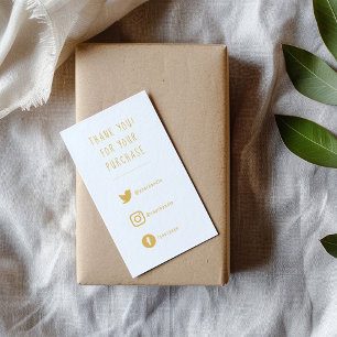 Carte D'accompagnement Liens sociaux, or et blanc insérer la carte.