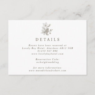 Carte D'accompagnement Ligne simple tiré vers le maïs et le Mariage de au