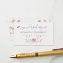 Lilac Fleur sauvage Demande de Baby shower