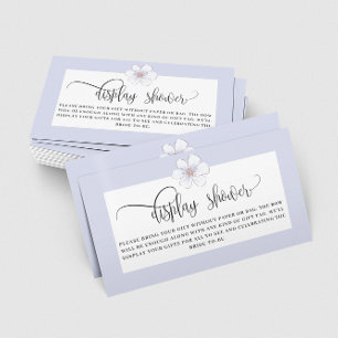 Carte D'accompagnement Lilas Décoration Florale Douche Mariée Douche