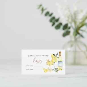Carte D'accompagnement Limoncello Cocktail Fête des mariées combien de ba