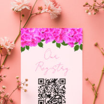 Liste de mariage Baby Shower avec des Hortensias R