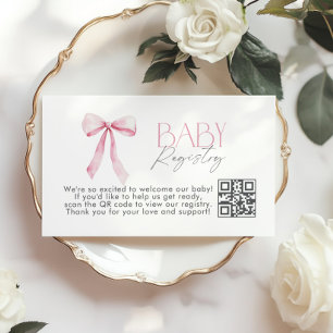 Carte D'accompagnement Liste de naissance Arc-en-ciel Rose Fleur sauvage
