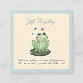 Carte D'accompagnement Liste de naissance pour la baby shower du petit ga