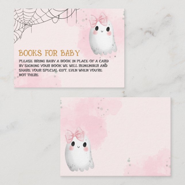 Carte D'accompagnement Little Boo est presque dû livres pour bébé (Devant / Derrière)