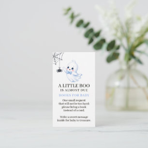 Carte D'accompagnement Little Boo Ghost Fête prénatale d'Halloween pour