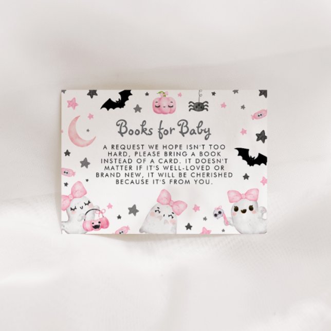 Carte D'accompagnement Little Boo Halloween Baby showers Livres pour bébé (Créateur téléchargé)