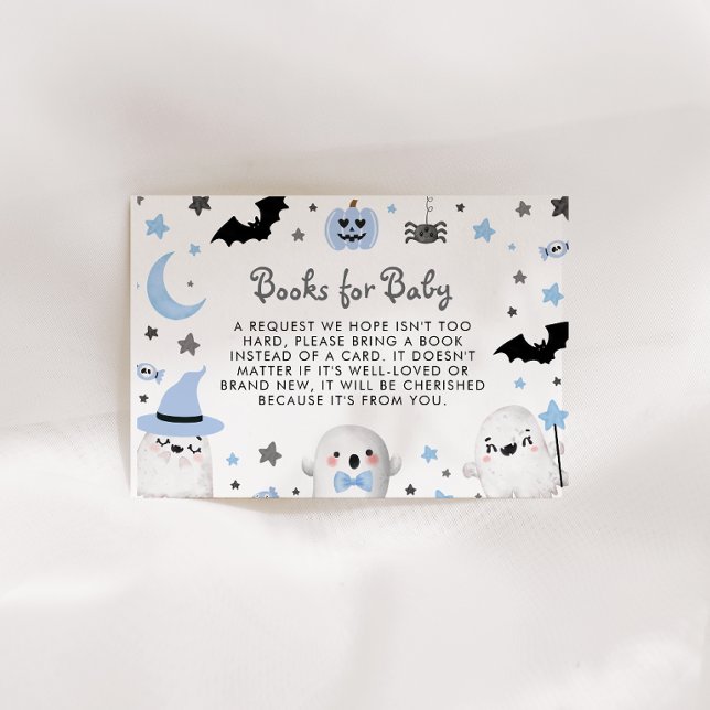 Carte D'accompagnement Little Boo Halloween Baby showers Livres pour bébé (Créateur téléchargé)