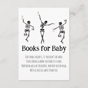 Carte D'accompagnement Little Boo Livres pour Bébé Dancing Skeletons Inse