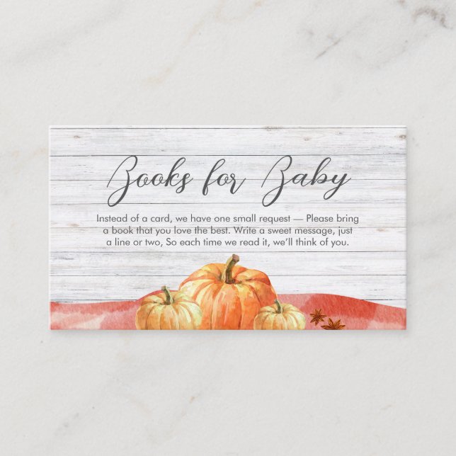 Carte D'accompagnement Little Citrouille Fall Picnic Baby Books for Baby (Devant)