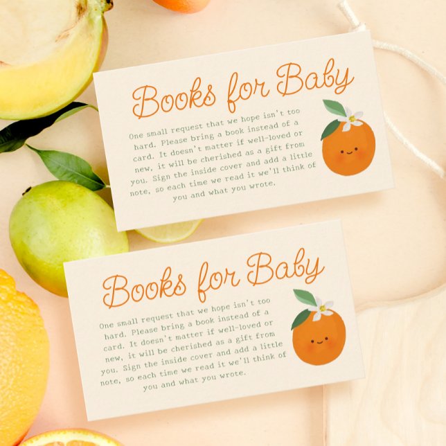 Carte D'accompagnement Little Cutie Baby shower Livres pour bébé (Créateur téléchargé)