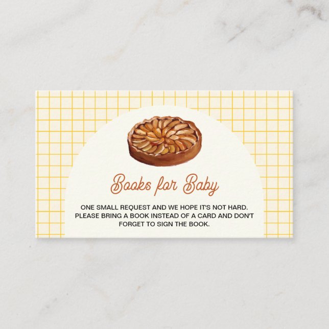 Carte D'accompagnement Little Cutie Pie Fall Thanksgiving Livres pour béb (Devant)