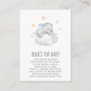 Carte D'accompagnement Little Elephant Boy Baby shower Livres pour bébé