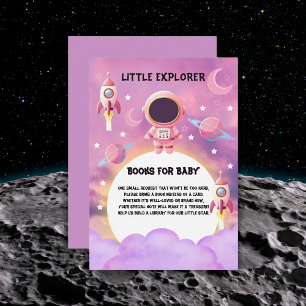 Carte D'accompagnement Little Explorer Modern Purple Baby shower