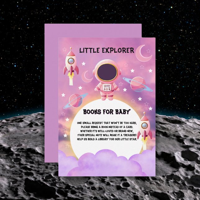 Carte D'accompagnement Little Explorer Modern Purple Baby shower (Créateur téléchargé)