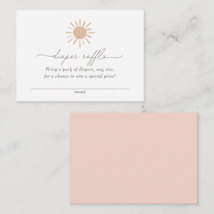Carte D'accompagnement Little Ray of Sunshine Baby shower Déchets Raffle