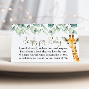 Carte D'accompagnement Little Wild One Safari Baby showers Livres Pour Bé