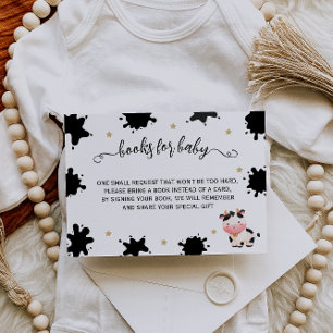 Carte D'accompagnement Livre d'aquarelle de vache pour bébé