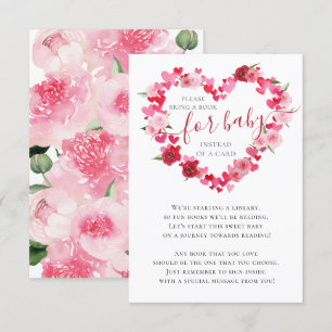 Carte D'accompagnement Livre de Baby shower pour bébé de Sweetheart