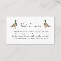 Livre de canard Mallard en remplacement baby showe