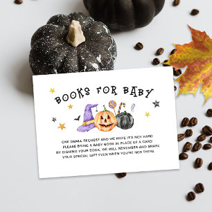 Carte D'accompagnement Livre de Fête Prénatale Halloween pour Bébé